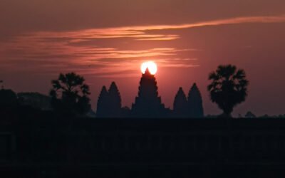 Angkor wat with sunrise
